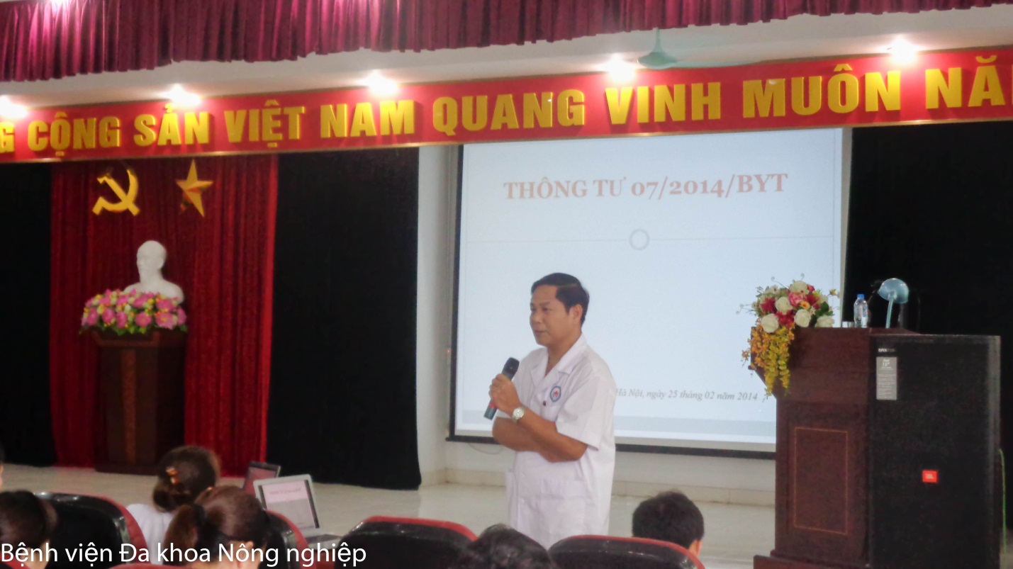 Hội nghị học tập thông tư 07/2014/TT-BYT về quy tắc ứng xử của công chức, viên chức, người lao động làm việc tại các cơ sở y tế