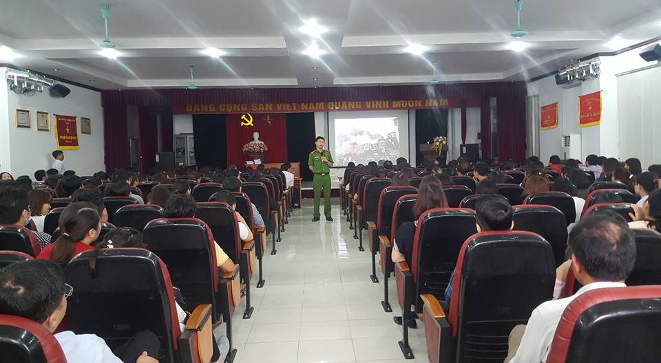 Tập huấn phòng cháy chữa cháy tại Bệnh viện Đa khoa Nông nghiệp