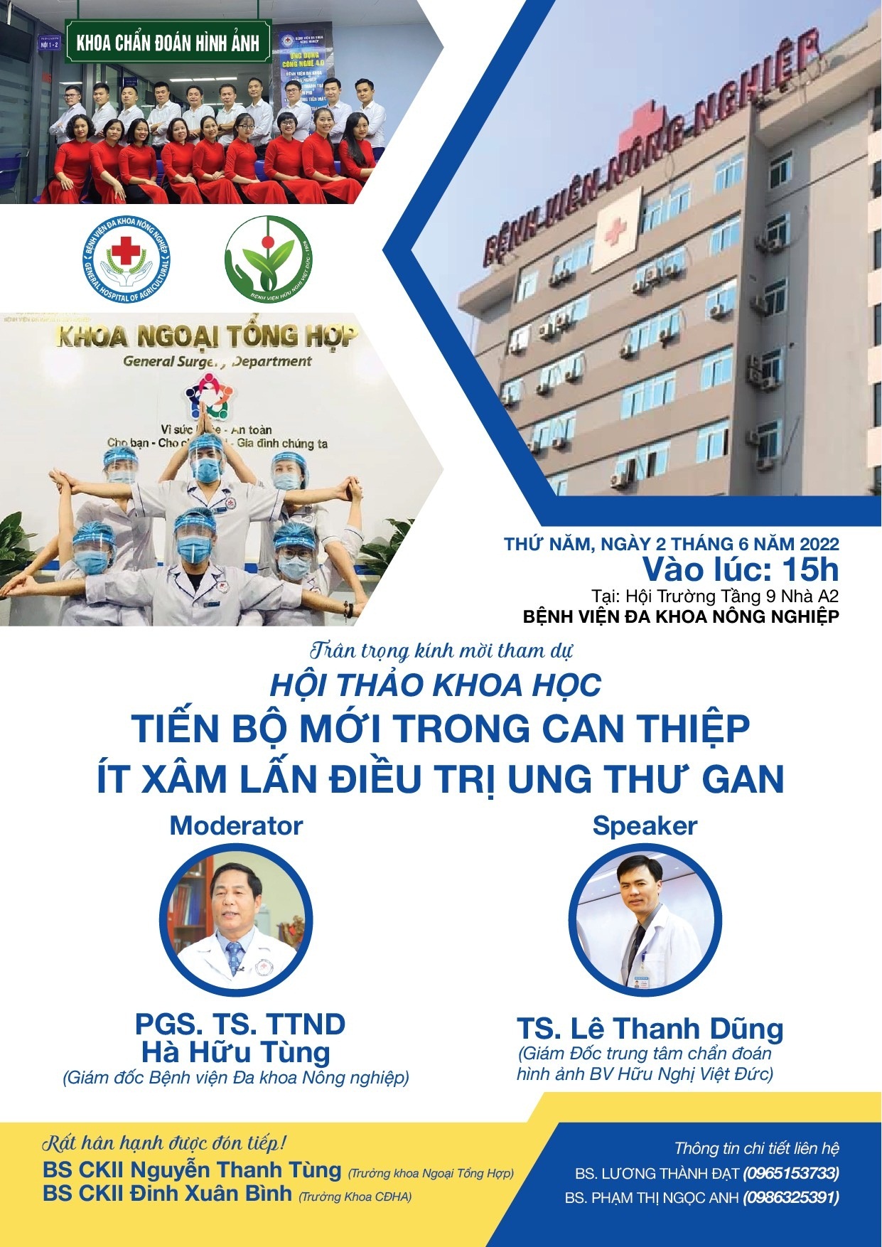 TRÂN TRỌNG KÍNH MỜI CÁC QUÝ VỊ ĐỘC GIẢ THAM DỰ HỘI THẢO KHOA HỌC “TIẾN BỘ MỚI TRONG CAN THIỆP ÍT XÂM LẤN ĐIỀU TRỊ UNG THƯ GAN”.