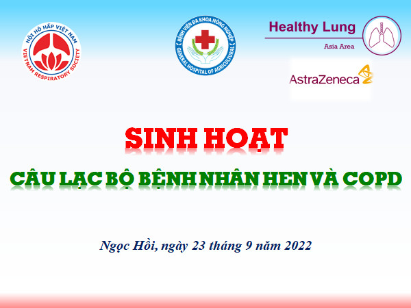 Sinh hoạt CLB bệnh nhân Hen và COPD qúy III/2022