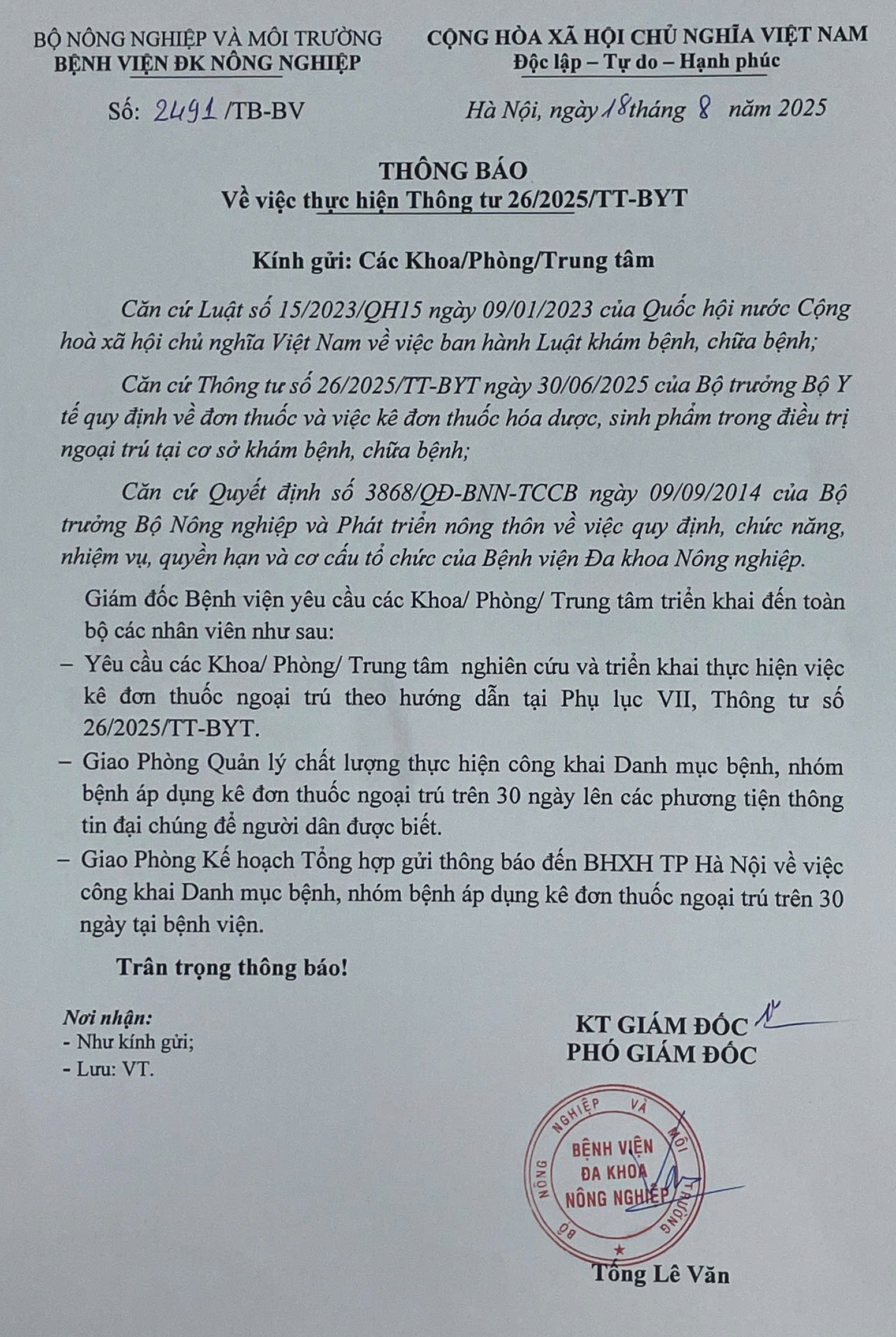 Công khai danh mục bệnh, nhóm bệnh kê đơn thuốc ngoại trú trên 30 ngày