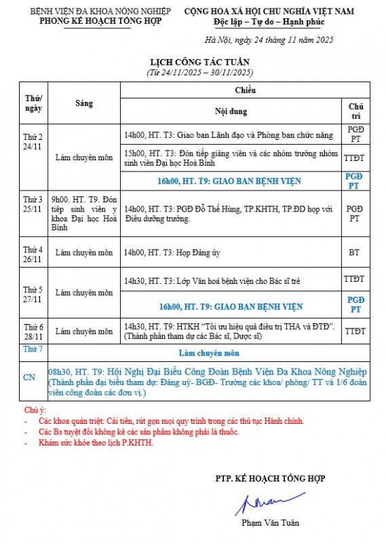 Lich tuan 24-11-2025